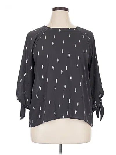 Pre-owned Papermoon 3/4 Sleeve Blouse In Gray