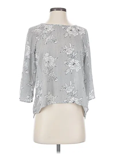 Pre-owned Papermoon 3/4 Sleeve Blouse In Gray