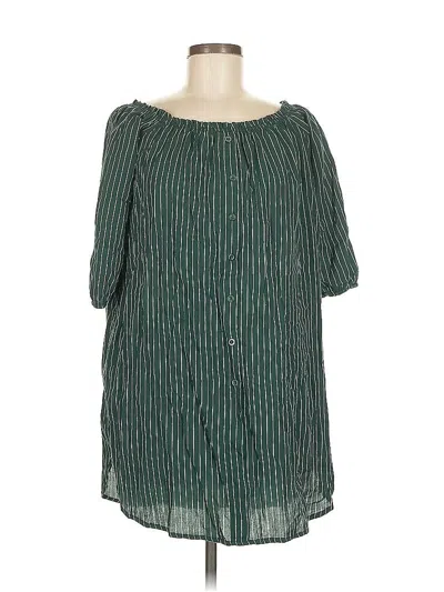 Pre-owned Papermoon 3/4 Sleeve Blouse In Green