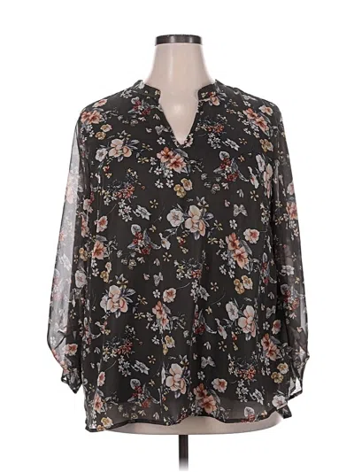 Pre-owned Papermoon 3/4 Sleeve Blouse In Green