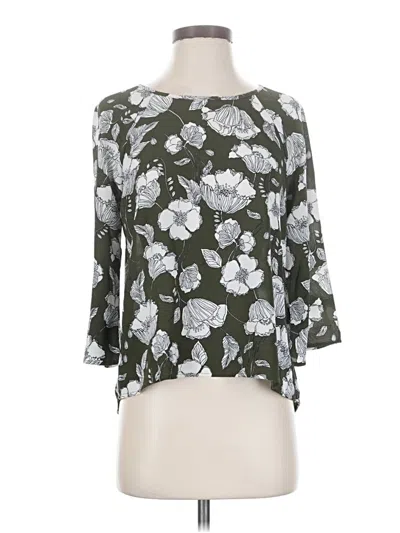 Pre-owned Papermoon 3/4 Sleeve Blouse In Green