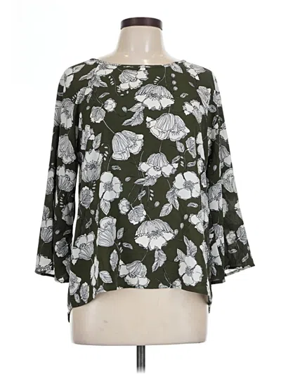 Pre-owned Papermoon 3/4 Sleeve Blouse In Green