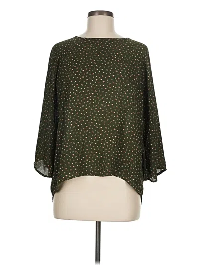 Pre-owned Papermoon 3/4 Sleeve Blouse In Green