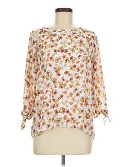 Pre-owned Papermoon 3/4 Sleeve Blouse In Ivory