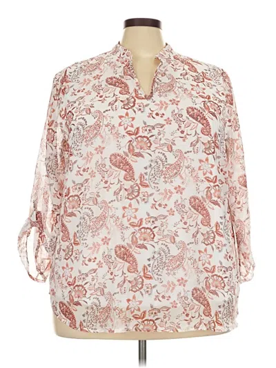 Pre-owned Papermoon 3/4 Sleeve Blouse In Ivory