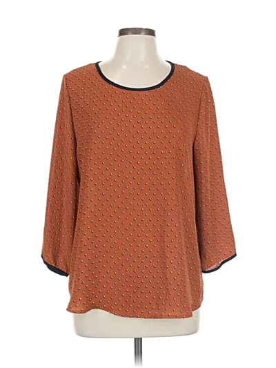 Pre-owned Papermoon 3/4 Sleeve Blouse In Orange