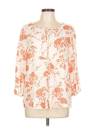 Pre-owned Papermoon 3/4 Sleeve Blouse In Orange