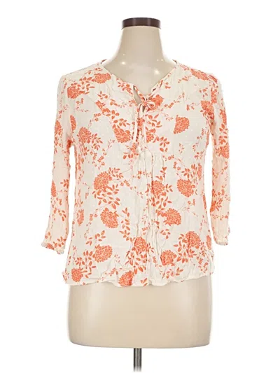 Pre-owned Papermoon 3/4 Sleeve Blouse In Orange