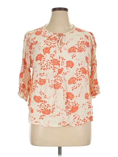 Pre-owned Papermoon 3/4 Sleeve Blouse In Orange