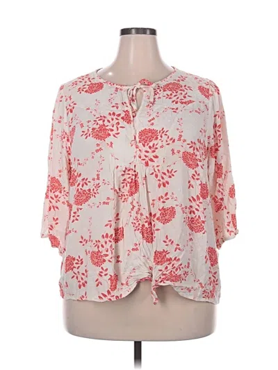 Pre-owned Papermoon 3/4 Sleeve Blouse In Pink