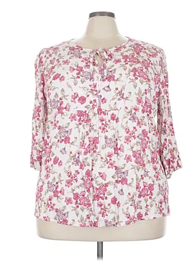 Pre-owned Papermoon 3/4 Sleeve Blouse In Pink