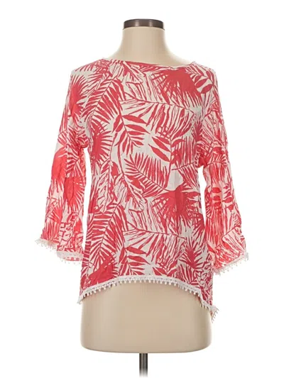 Pre-owned Papermoon 3/4 Sleeve Blouse In Red