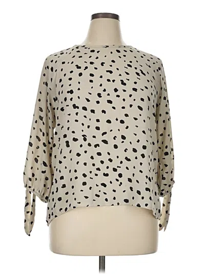 Pre-owned Papermoon 3/4 Sleeve Blouse In White