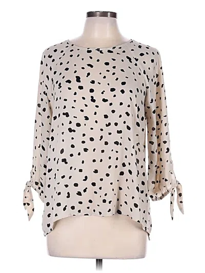 Pre-owned Papermoon 3/4 Sleeve Blouse In White