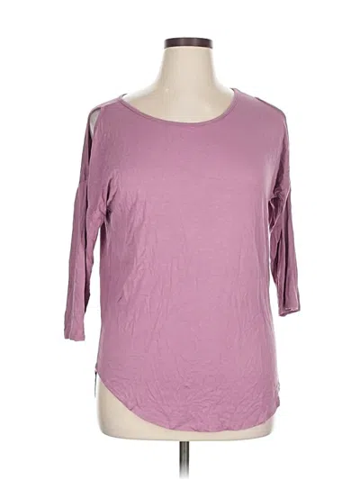 Pre-owned Papermoon 3/4 Sleeve T-shirt In Purple