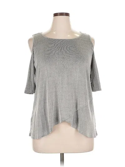 Pre-owned Papermoon 3/4 Sleeve T-shirt In Silver