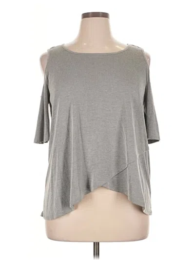 Pre-owned Papermoon 3/4 Sleeve T-shirt In Gray