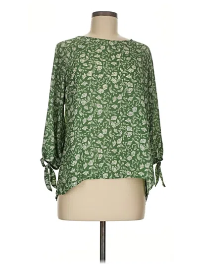 Pre-owned Papermoon 3/4 Sleeve T-shirt In Green