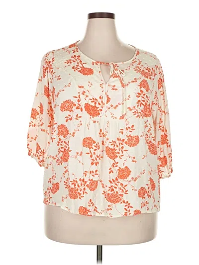 Pre-owned Papermoon 3/4 Sleeve T-shirt In Orange