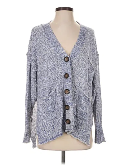 Pre-owned Papermoon Cardigan Sweater In Blue