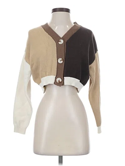 Pre-owned Papermoon Cardigan Sweater In Brown