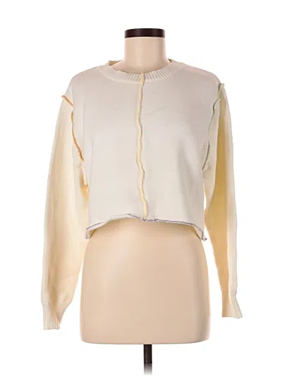 Pre-owned Papermoon Cardigan Sweater In White