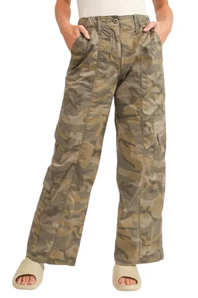 Papermoon Cargo Pants In Camo In Multi