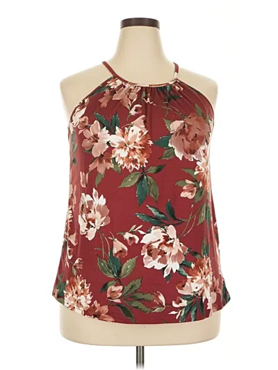 Pre-owned Papermoon Casual Dress In Burgundy