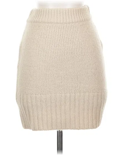 Pre-owned Papermoon Casual Skirt In Tan