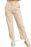 Papermoon Danielle Split Panel Pants In Ivory In Neutral