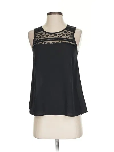 Pre-owned Papermoon Designed Exclusively For Stitch Fix Sleeveless Blouse In Black