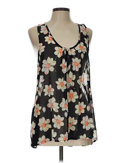 Pre-owned Papermoon Designed Exclusively For Stitch Fix Sleeveless Blouse In Black