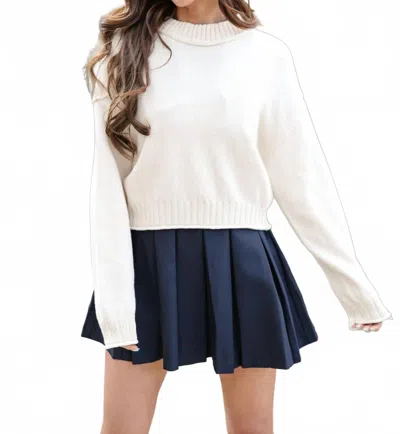 Papermoon Fireside Story Sweater In White
