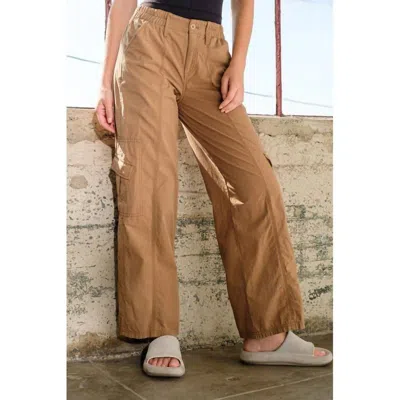 Papermoon Gracelyn Cargo Pants In Brown