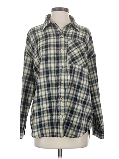 Pre-owned Papermoon Long Sleeve Blouse In Gray