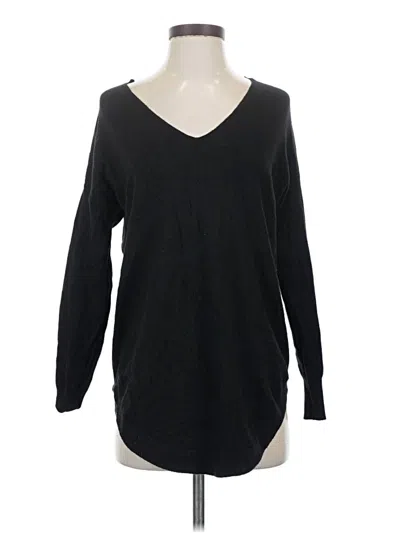 Pre-owned Papermoon Long Sleeve Top Black V-neck Tops