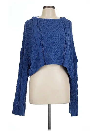 Pre-owned Papermoon Pullover Sweater In Blue