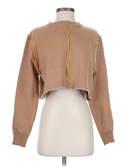 Papermoon Pullover Sweater In Brown