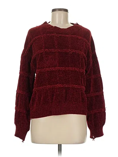 Pre-owned Papermoon Pullover Sweater In Burgundy