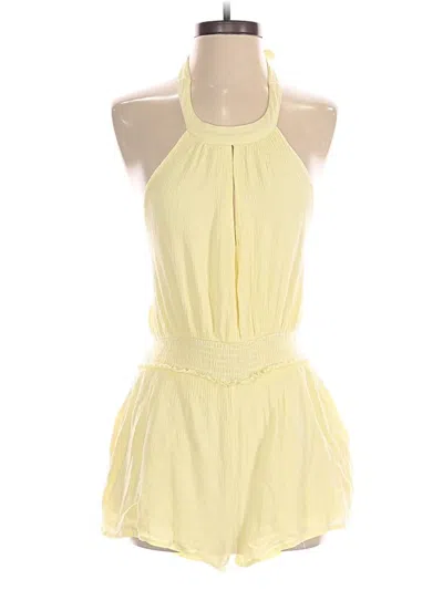 Pre-owned Papermoon Romper In Yellow