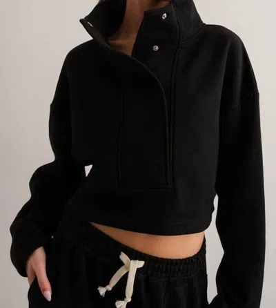 Papermoon Selah Pullover Sweatshirt In Black