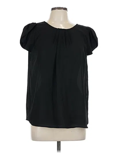 Pre-owned Papermoon Short Sleeve Blouse In Black