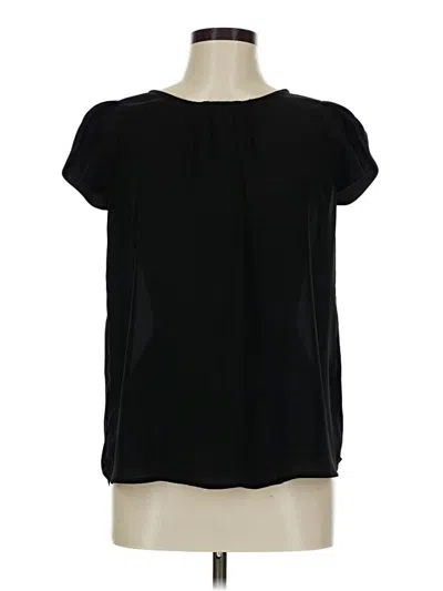 Pre-owned Papermoon Short Sleeve Blouse In Black