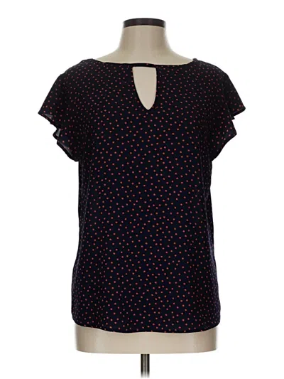 Pre-owned Papermoon Short Sleeve Blouse In Blue