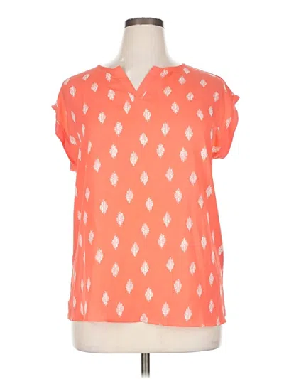 Pre-owned Papermoon Short Sleeve Blouse In Pink