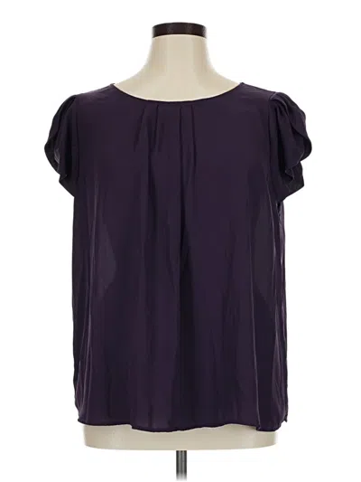 Pre-owned Papermoon Short Sleeve Blouse In Purple
