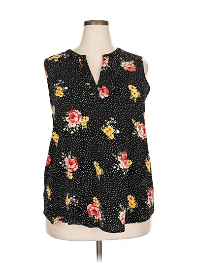 Pre-owned Papermoon Sleeveless Blouse In Black