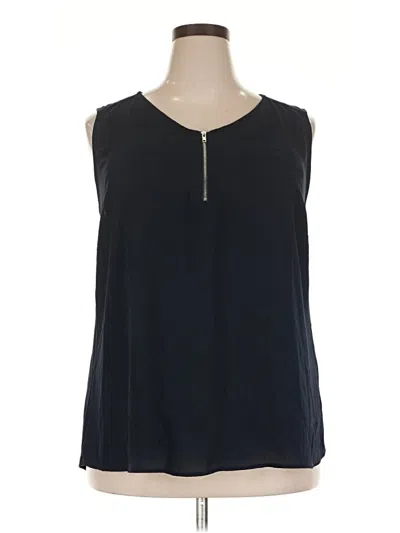 Pre-owned Papermoon Sleeveless Blouse In Black