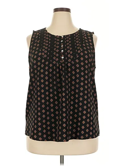 Pre-owned Papermoon Sleeveless Blouse In Black