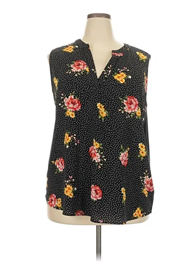 Pre-owned Papermoon Sleeveless Blouse In Black